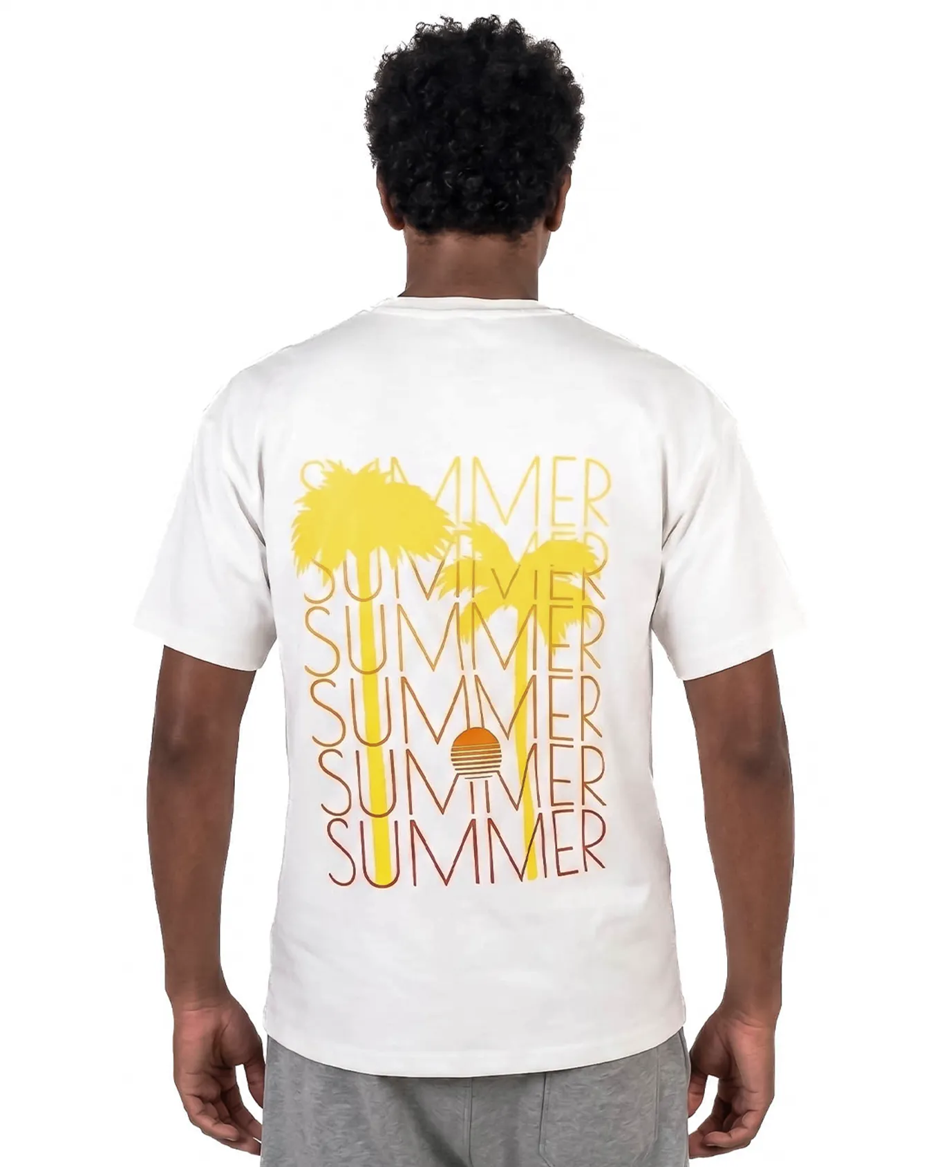 56 Vacation White short-sleeve oversized T-shirt - Image 1